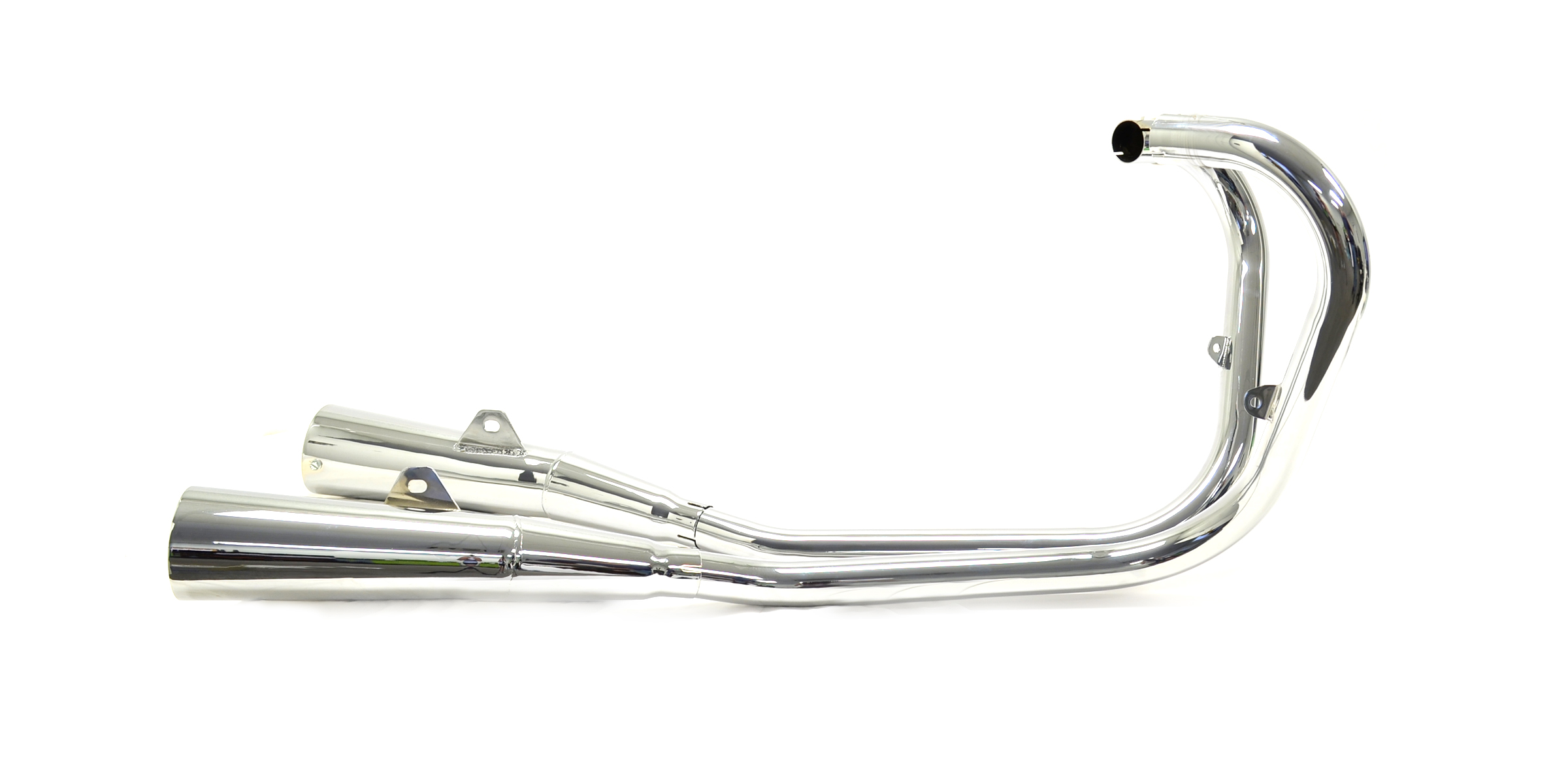 Triumph T120, TR6 TTStyle 2 into 2 Tuned Chrome Exhaust 0080620 eBay
