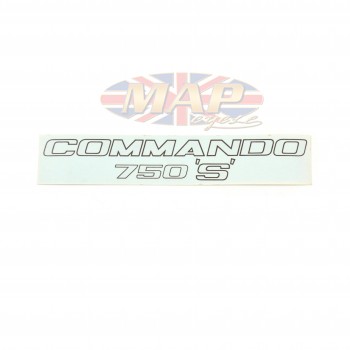 DECAL/  COMMANDO 750 'S'  (SIDE COVER) 06-1207