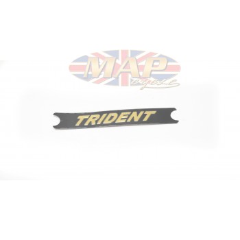 Nameplate-Trident T160 Gold/Blk Short 60-4569