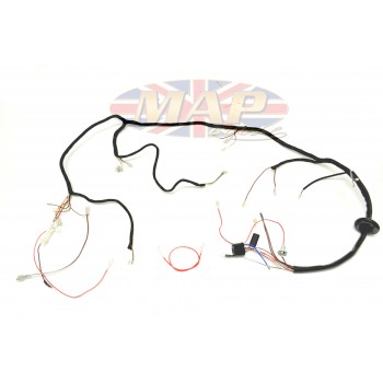 Triumph 1967 T90 T100 T120 TR6 UK-Made Quality Wiring Harness H025