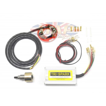 Tri-Spark FireBox Racing Electronic Ignition for Triumph Twins with 76- Degree Crankshaft Modification MAP4610/FB-76