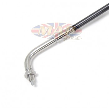 Throttle Cable w/ Elbow - Mikuni Threads MAP055X-GRP