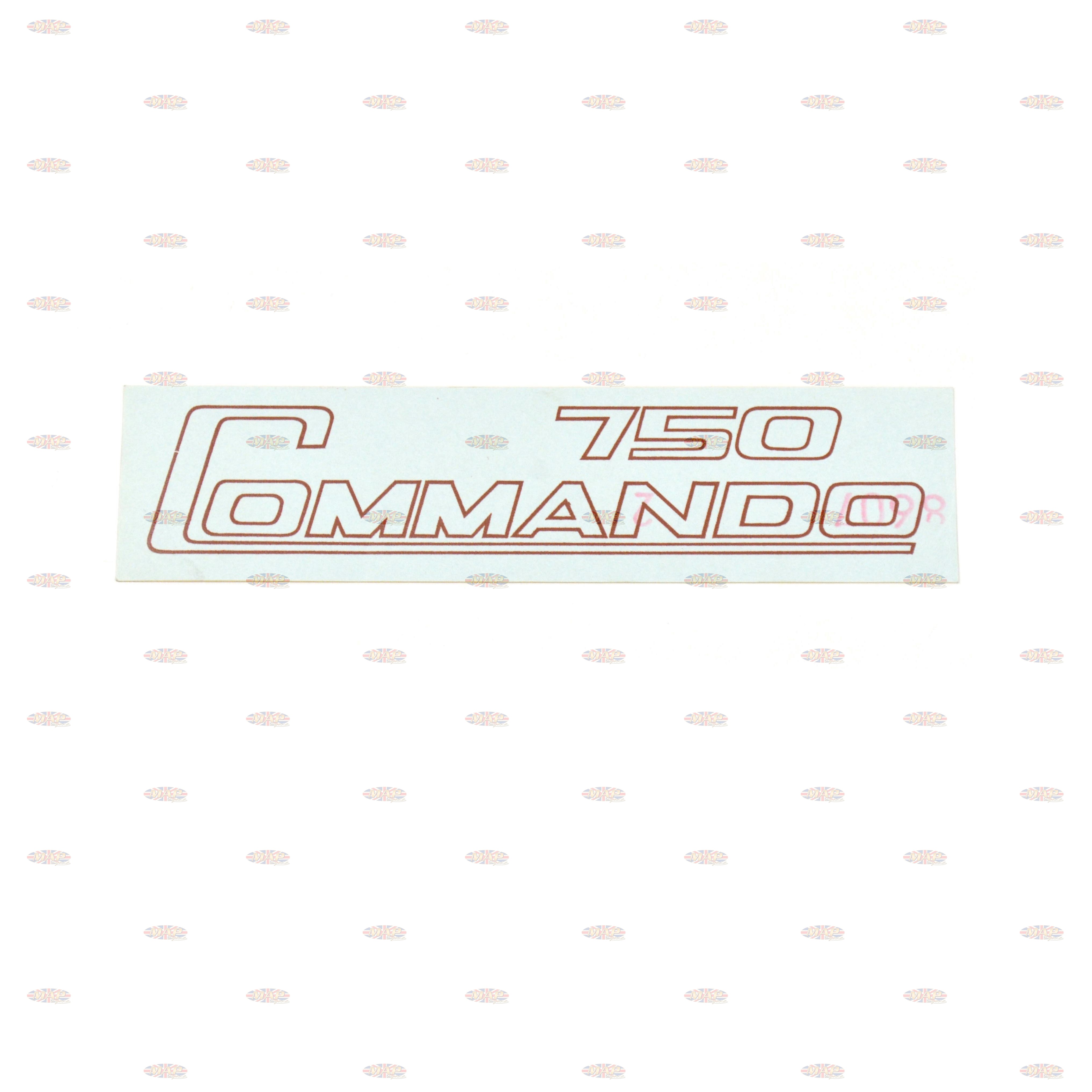 DECAL/  750 COMMANDO / GOLD 06-2019