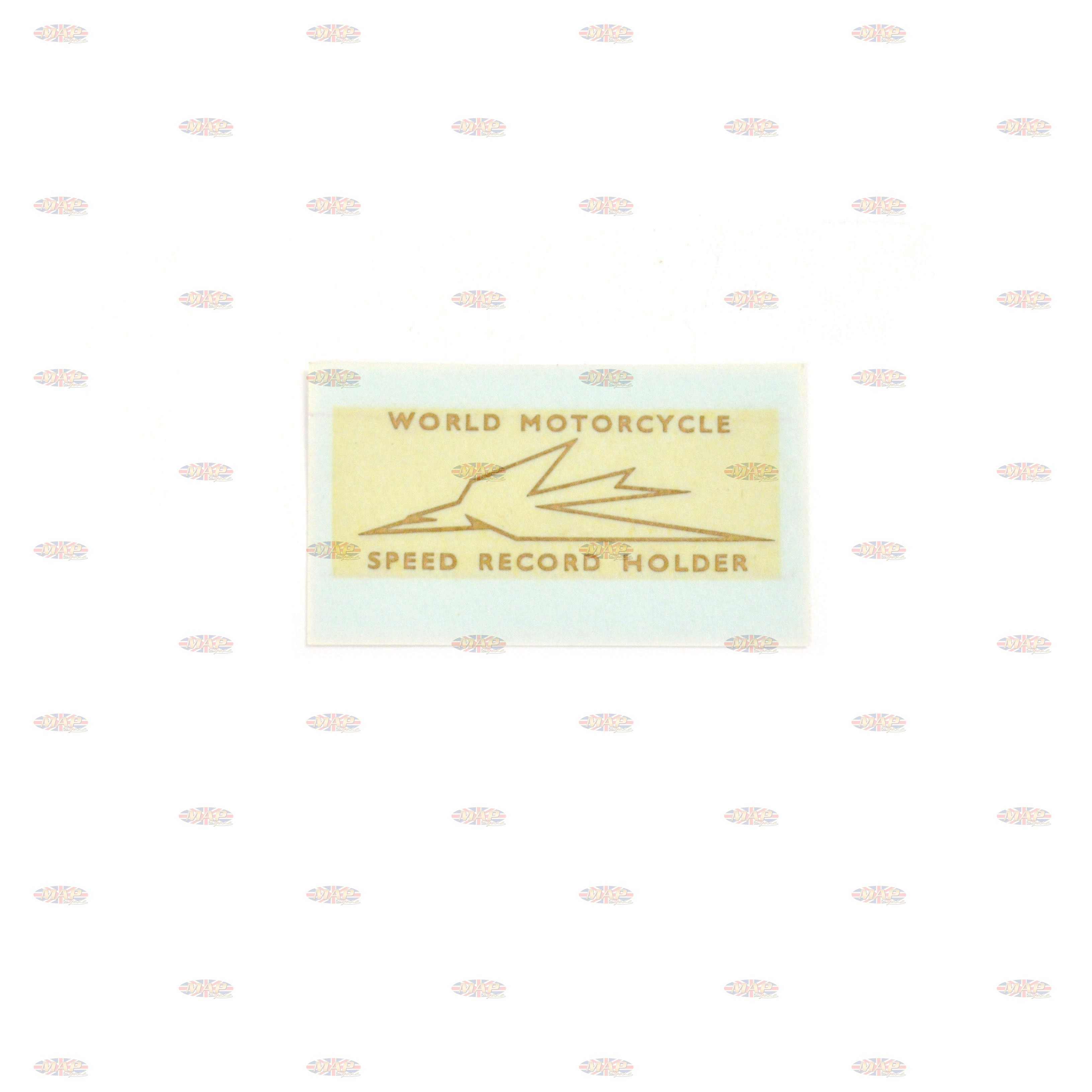 DECAL/  WORLD MCY SPEED RECORD HOLDER 60-0056