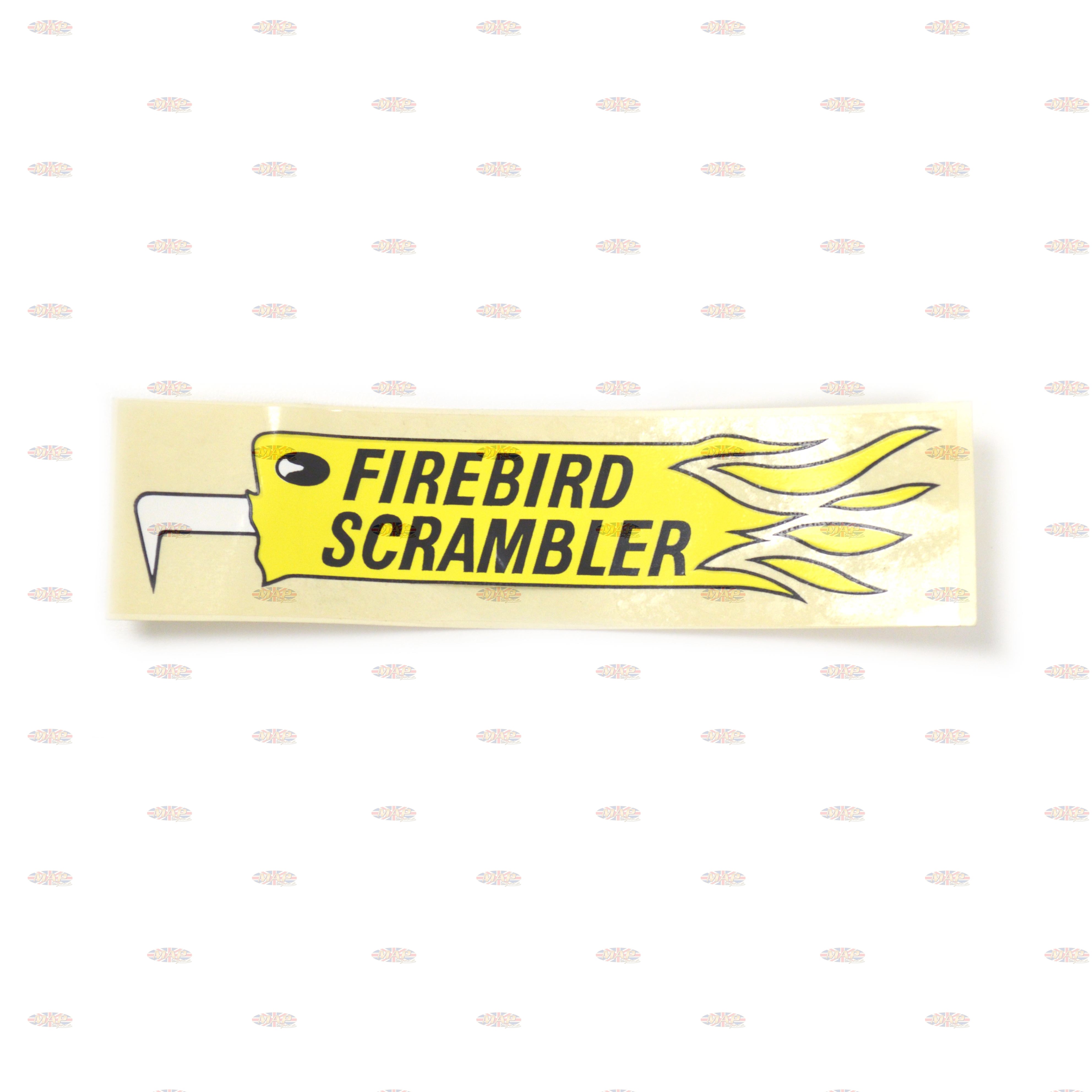 DECAL/ FIREBIRD SCRAMBLER 60-2107