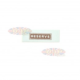 DECAL/  RESERVE  GAS TANK 00-9195