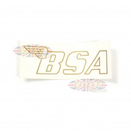 BSA - Gold Fuel Tank Decal on Transparent Backing 60-3158