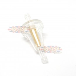 Universal 5/16" Fuel Filter Clear Inline Brass  A-FF011-6