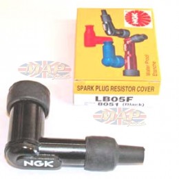 NGK High Quality Resistor Spark Plug Cap (Stud Over Nipple)  (5Kohms-90degree-OverNipple) MAP4488/R