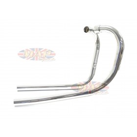 Triumph 650 Push Over Exhaust Header Pipe Set