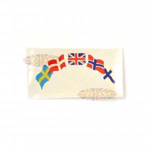 DECAL/  OLIE HOJDE  (5 COUNTRY FLAGS) 60-2128