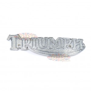 Triumph T140 T160 TR7 Chrome Tank Badge (sold individually) 83-5361