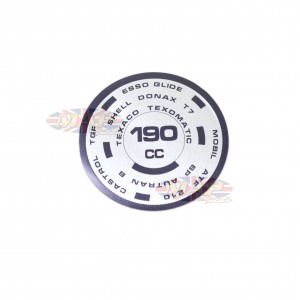 DECAL/  190cc  TOP FORK NUT 97-4259