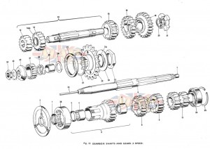Gearbox Shafts and Gears 1973-TRIUMPH-T140E-GEARBOX-SHAFTS-AND-GEARS
