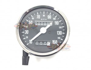 Triumph 650-750cc Black Face 150 MPH, Replacement Speedometer 60-2394