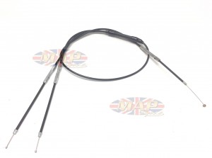 Throttle Cable 1 into 2 for Amal MkII and Mikuni, 50" Overall Length  MAP0005L
