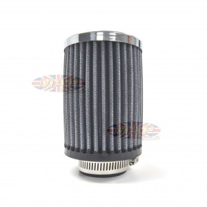 Universal Motorcycle, Chrome Faced, Air Filter, 1-5/8" 41mmm Inlet MAP0595E