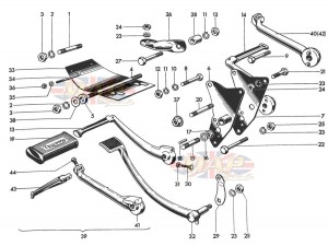 Engine Fittings, Footrests 1968-TR6-T120-Engine Fittings, Footrests