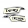 Triumph 500, 650, 750cc Reproduction Gas Tank Badge Set  82-9700/9701/P