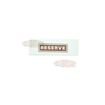 DECAL/  RESERVE  GAS TANK 00-9195 