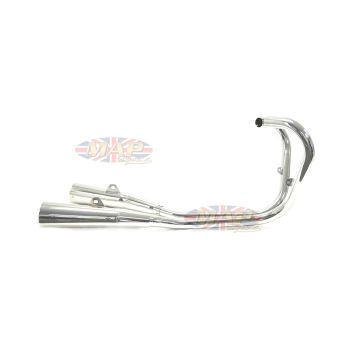Triumph T120, TR6 TT-Style 2 into 2 Tuned Chrome Exhaust 008-0620 008-0620 