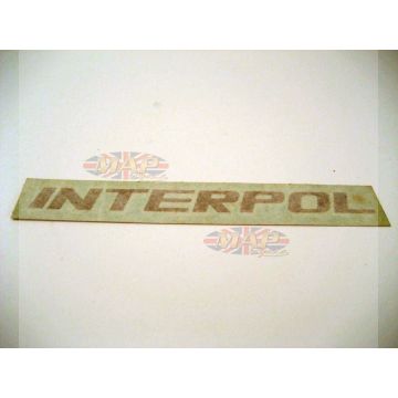 DECAL/  INTERPOL 06-2215 