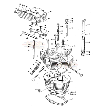 Cylinder & Head T140V 1978-T140v-TR7RV-Cylinder & Head T140V 