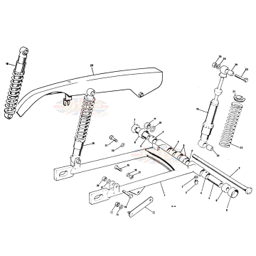 Swingarm & Suspension 1978-T140v-TR7RV-Swingarm & Suspension 