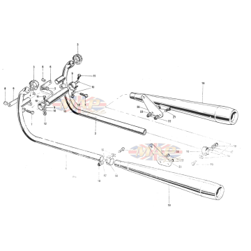Exhaust 1978-T140v-TR7RV-Exhaust 