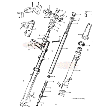 Front Fork 1978-T140v-TR7RV-Front Fork 