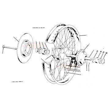Front Wheel 1978-T140v-TR7RV-Front Wheel 