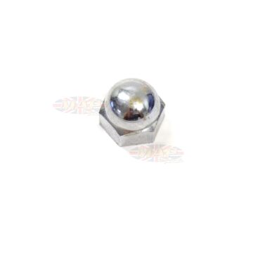 Triumph/BSA Rocker Spindle/Oil Pipe Dome Nut (Chorme) 21-0550 