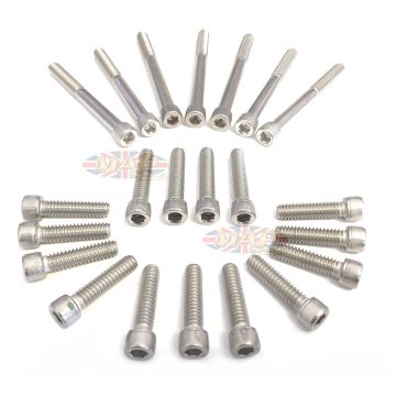 Triumph 500cc Stainless, Allen-Head, Side Cover Screw Set MAP3111/S 