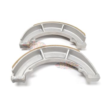 Triumph 500/650cc Leading/Trailing UK-Made, Front Brake Shoe Set 37-1732/1733 