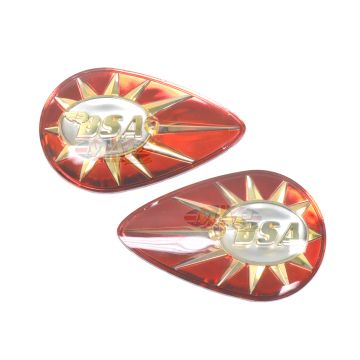 BADGESET/ RED/ SUP/W 40-8123:BSA (OE uk 40-8122/8123 