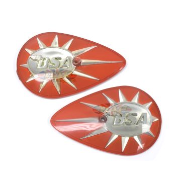 BADGESET/ BANTAM ETC. BRIGHT RED PEAR pr 40-8156/8157 