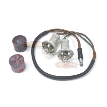 Genuine NOS Lucas Dual Instrument Light Bulb Holder with Bulbs 54953387 