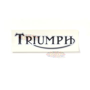 DECAL/  TRIUMPH  BLACK/SILVER (5x1-1/2 ) 60-3157 