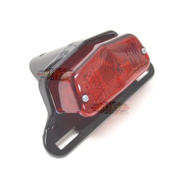 Lucas Style Taillight & Plate Holder - Satin Black 62-21510B 