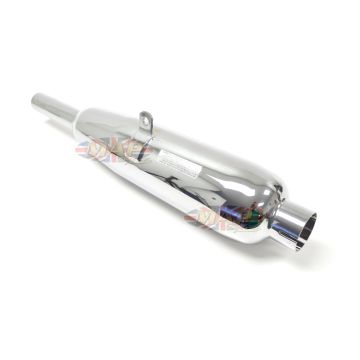 Triumph Vintage Reproduction Left Side Muffler For 5T 6T, T100, T110, T120 70-3651/P 