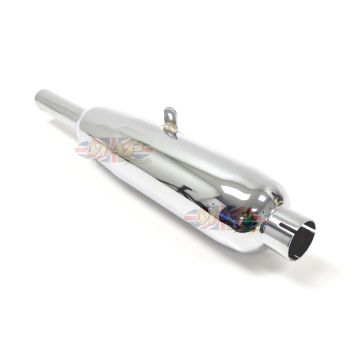 Triumph Vintage Reproduction Right Side Muffler For 5T 6T, T100, T110, T120 70-3652/P 