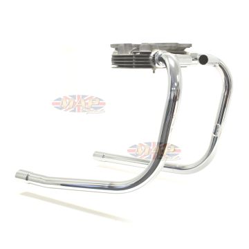 Triumph T100, 500cc, UK-Made, Over Spigot, Balanced Exhaust Header Pipes 70-9662/9663 