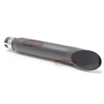 Universal Chopper Bobber Scrambler Muffler - Turnout 16" Flat Black 80-62616B 