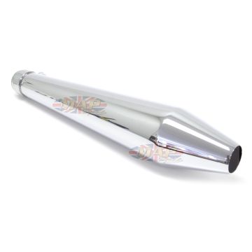 19" Chrome Hooligan Cafe Muffler 80-84032 