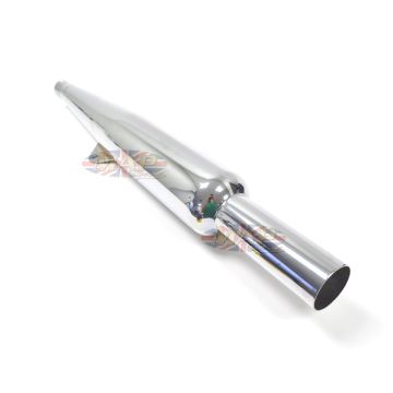 29" Chrome BSA Goldstar Replica Muffler - Right Side 80-84064 