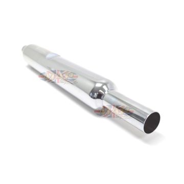 24" Chrome BSA A7/A10 Replica Muffler - Right Side 80-84068 