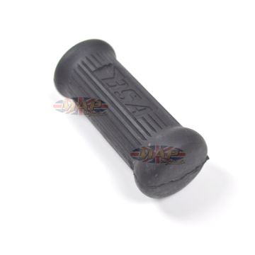 BSA Passenger Footpeg Rubber, Large Square Hole, BSA Logo Inlay 82-9608 