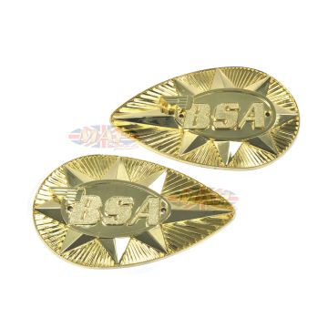 BADGESET/ GASTANK A65 '68-70 METAL OE uk 82-9695/9696 