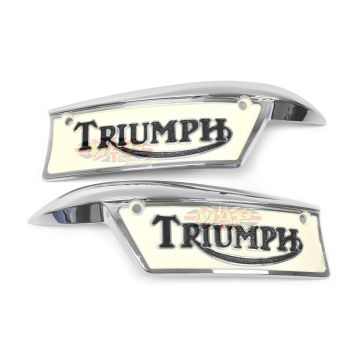 Triumph 500, 650, 750cc Reproduction Gas Tank Badge Set 82-9700/9701/P 