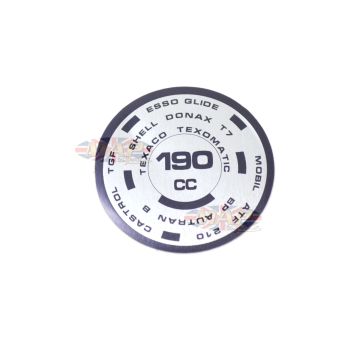 DECAL/  190cc  TOP FORK NUT 97-4259 